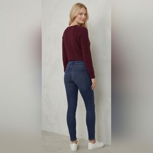 ​✨ Tory Burch Cropped Skinny Jeans Dark Wash Indigo Blue Size 30 ✨